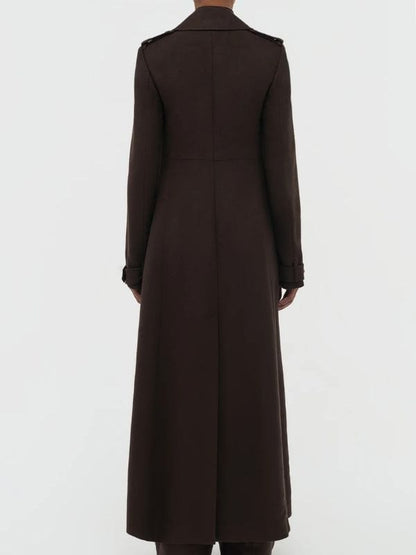 Angelina Jolie Couture Premiere Brown Trench Coat