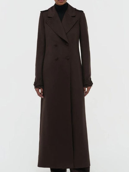 Angelina Jolie Couture Premiere Brown Trench Coat
