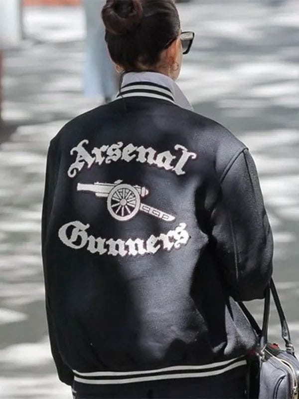 Anne Hathaway Arsenal Gunners Jacket Black