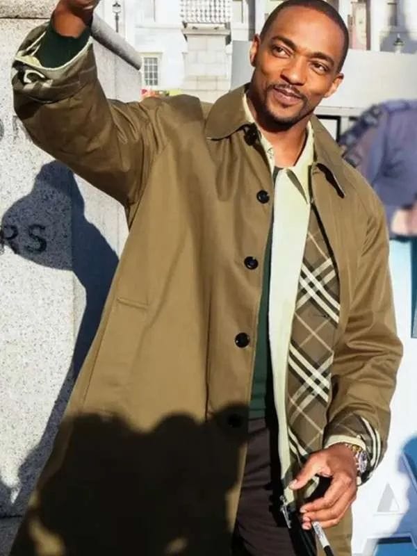 Anthony Mackie Captain America Brave New World Brown Coat Anthony Mackie Captain America Brave New World Brown Coat