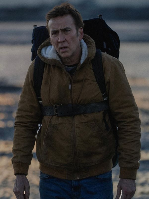 Arcadian 2024 Nicolas Cage Brown Hooded Jacket Arcadian 2024 Nicolas Cage Brown Hooded Jacket