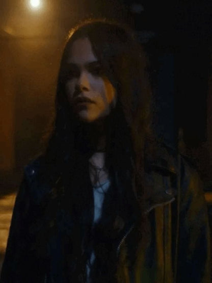 Ariana Greenblatt Fear Street Prom Queen 2025 Leather Jacket