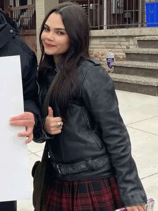 Ariana Greenblatt Fear Street Prom Queen 2025 Leather Jacket