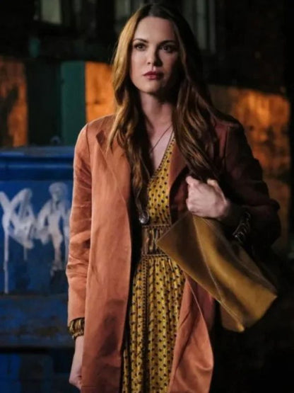 Danneel Ackles Supernatural Brown Trench Coat