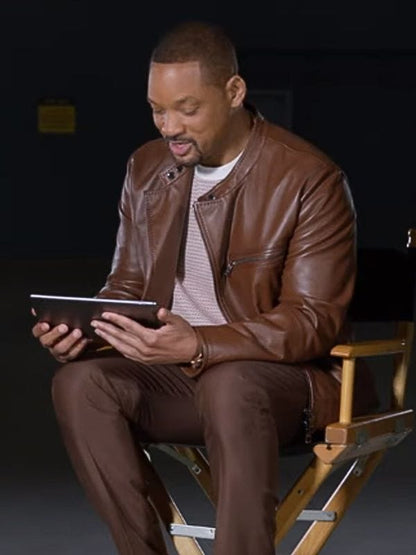 Bad Boys Ride or Die Will Smith Brown Leather Jacket Bad Boys Ride or Die Will Smith Brown Leather Jacket