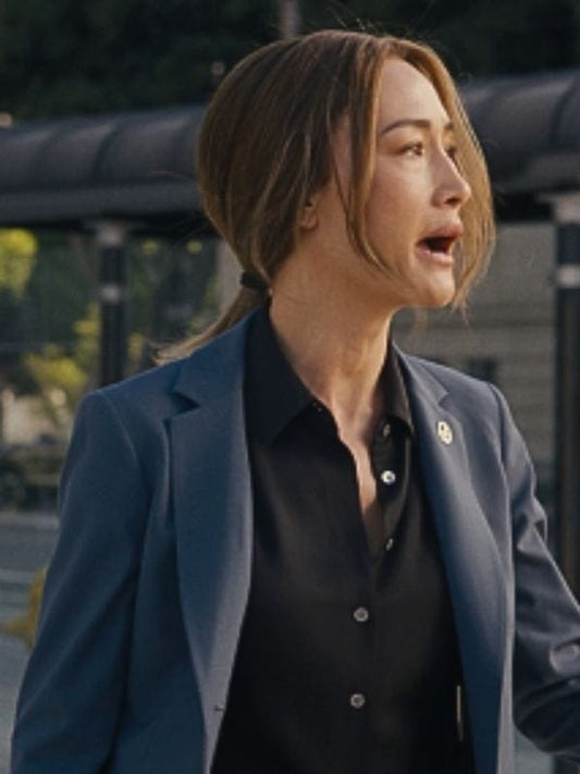 Ballard S01 Maggie Q Blue Blazer - Shop Now
