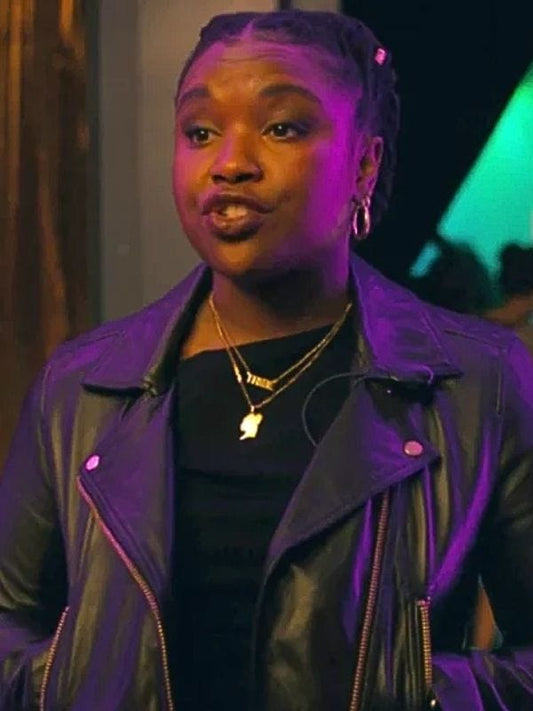 Ballard S01 Samira Parker Black Leather Jacket