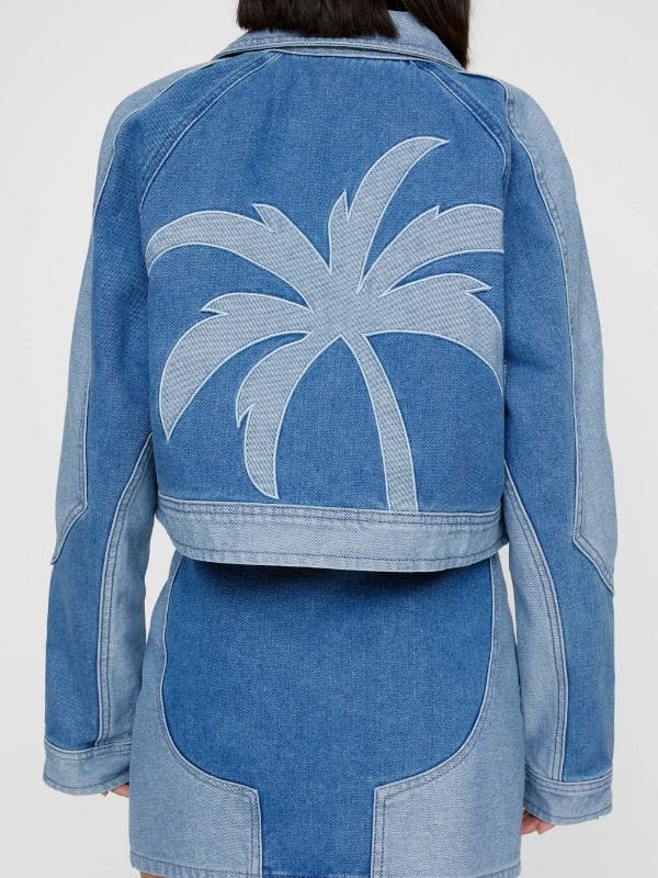 Ballard S01 Victoria Moroles Palm Tree Denim Jacket - Shop Now