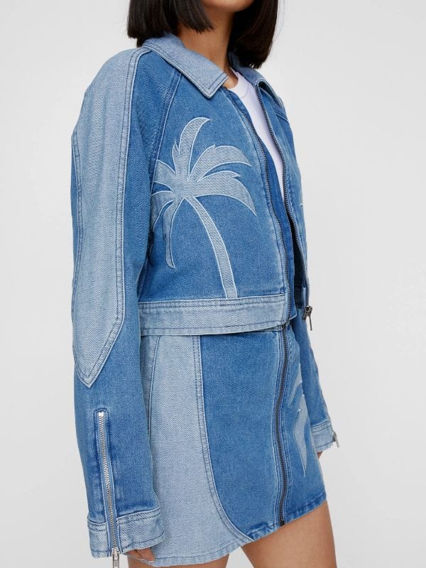 Ballard S01 Victoria Moroles Palm Tree Denim Jacket - Shop Now