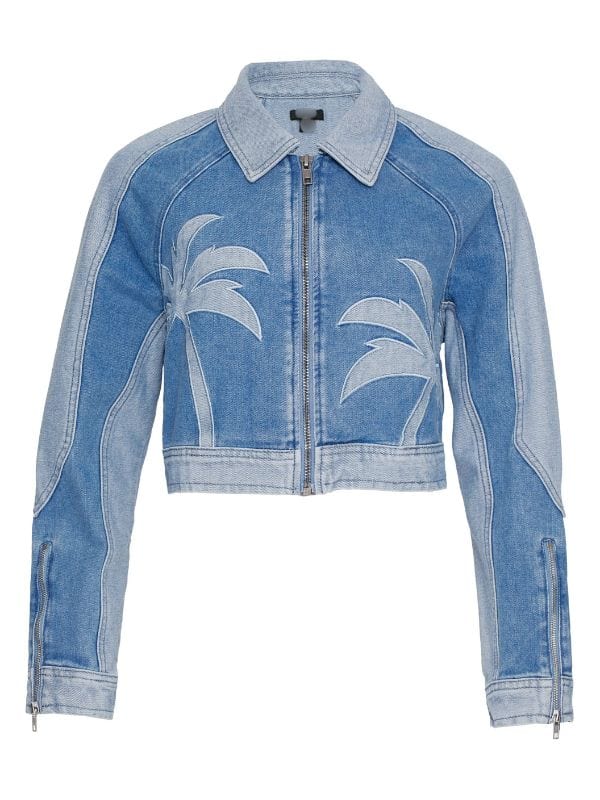 Ballard S01 Victoria Moroles Palm Tree Denim Jacket - Shop Now