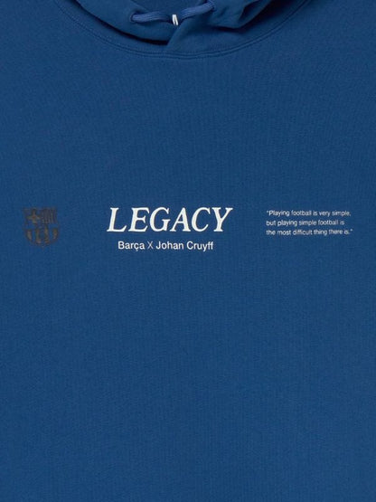 Legacy Barça x Cruyff Hoodie Blue | Johan Cruyff Barça Hoodie