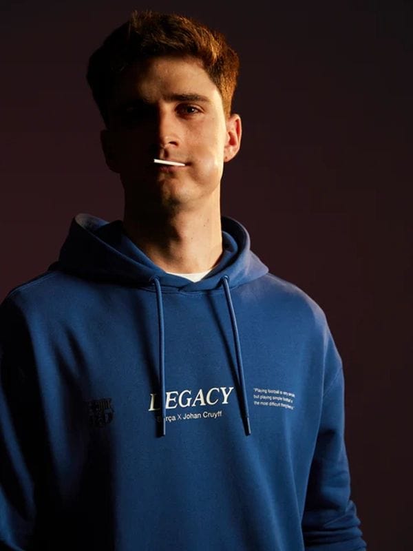 Legacy Barça x Cruyff Hoodie Blue | Johan Cruyff Barça Hoodie