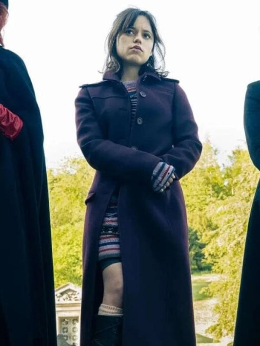 Beetlejuice Jenna Ortega Long Coat Astrid Deetz Beetlejuice 2024 Jenna Ortega Long Coat