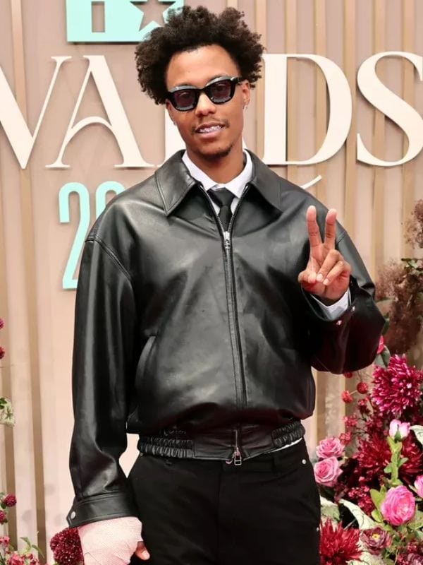 BET Awards 2025 Skilla Baby Leather Jacket – Winter Whirl