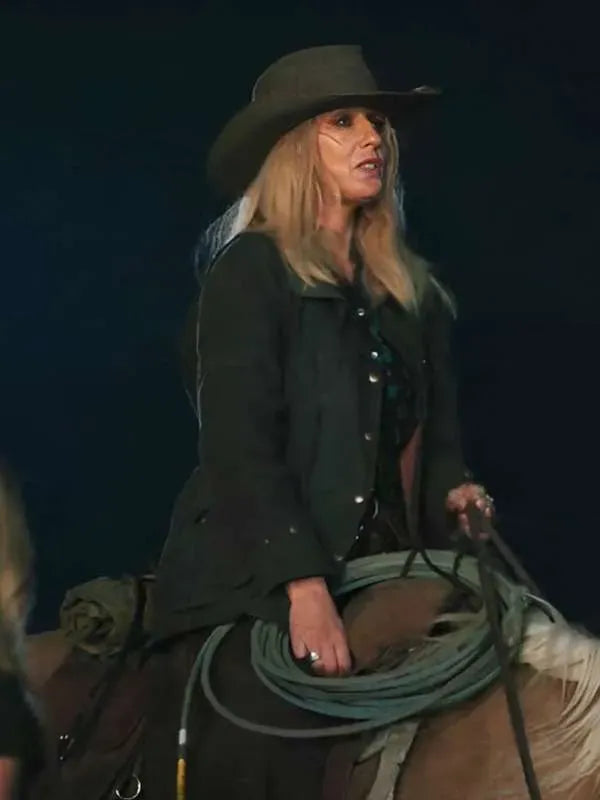 Beth Dutton Black Cotton Jacket