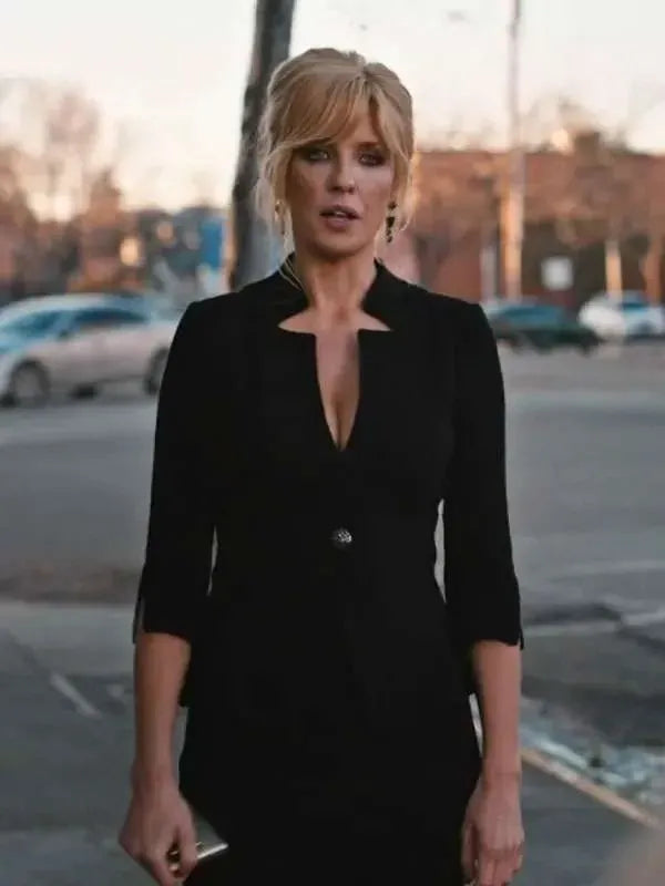 Beth Dutton Black Wool Jacket