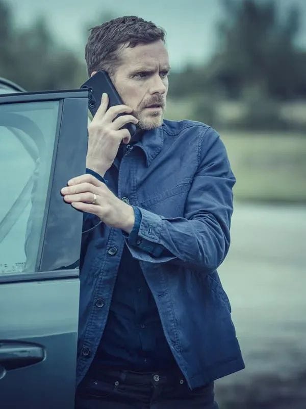 Betrayal S01 Shaun Evans Cotton Jacket Blue