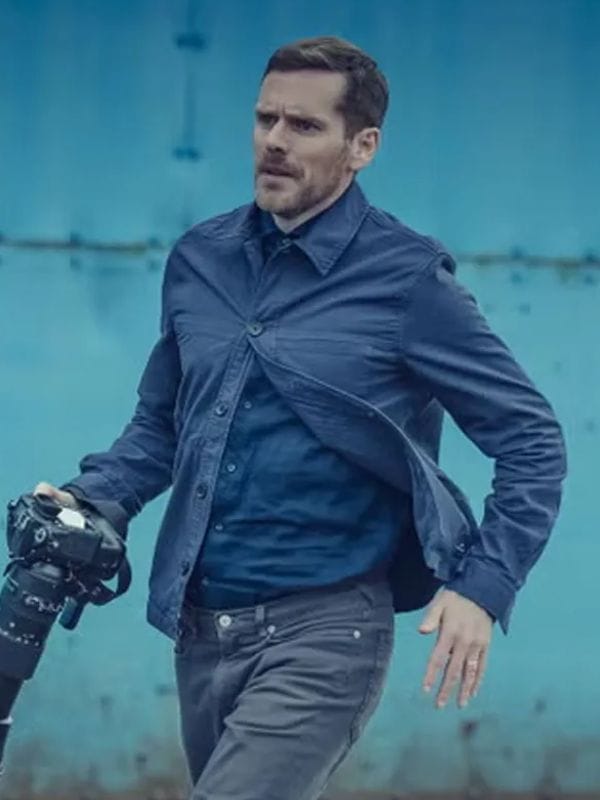 Betrayal S01 Shaun Evans Cotton Jacket Blue