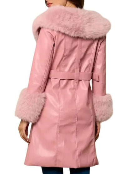 Beyond the Gates Chelsea Hamilton Pink Leather Coat Beyond the Gates Chelsea Hamilton Pink Leather Coat