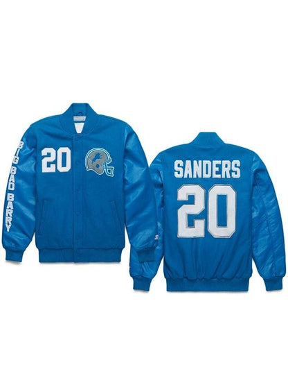 Big Bad Barry Sanders Varsity Jacket Detroit Lions Big Bad Barry Sanders Varsity Jacket Blue