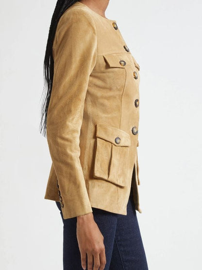 Big Mistakes S01 Elizabeth Perkins Suede Jacket