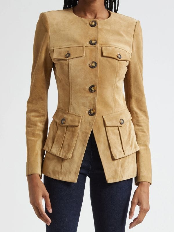Big Mistakes S01 Elizabeth Perkins Suede Jacket
