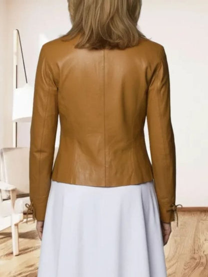 Big Mistakes S01 Laurie Metcalf Brown Leather Jacket