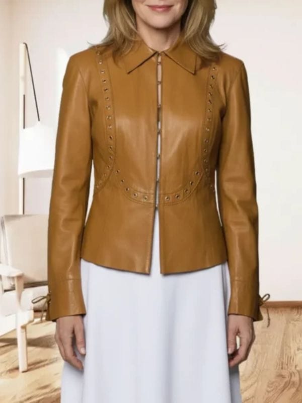 Big Mistakes S01 Laurie Metcalf Brown Leather Jacket