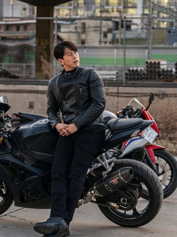 Bloodhounds 2023 Myung-gil Black Leather Jacket