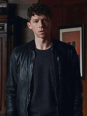 Will Hochman Blue Bloods Joe Hill Black Bomber Leather Jacket
