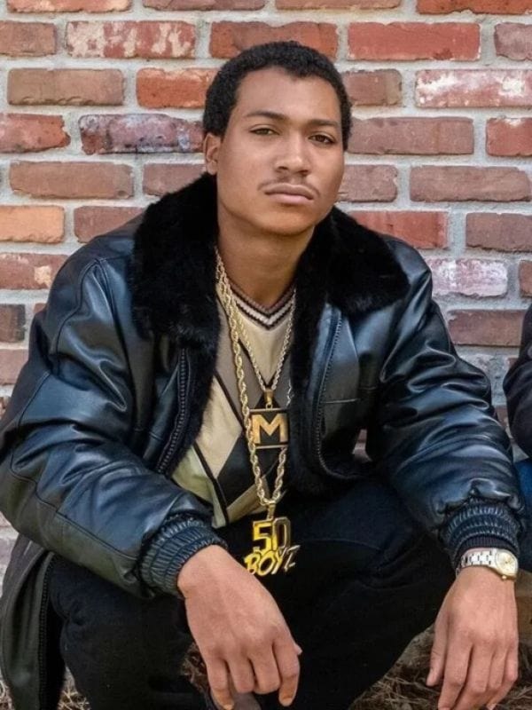 BMF Demetrius Flenory Black Leather Jacket BMF Demetrius Flenory Black Leather Jacket