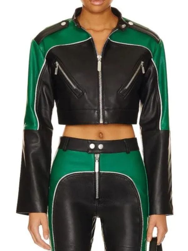 Bold and the Beautiful Luna Colorblock Leather Jacket