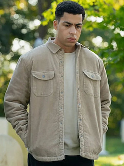 Boston Blue S01 Marcus Scribner Corduroy Jacket Beige