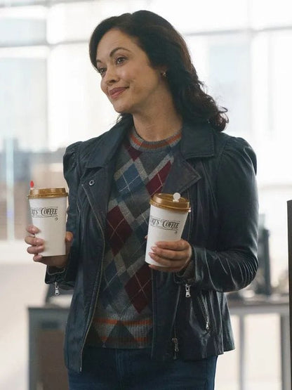 Boston Blue S01 Marisa Ramirez Leather Jacket Black