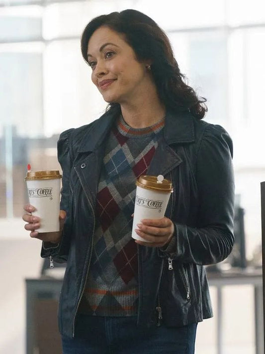 Boston Blue S01 Marisa Ramirez Leather Jacket Black