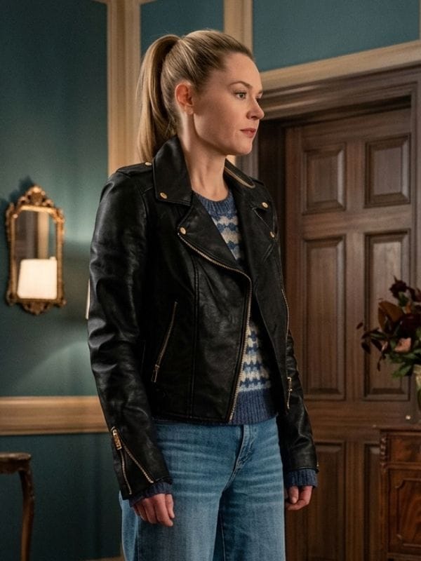 Boston Blue S01 Sarah Silver Leather Jacket Black