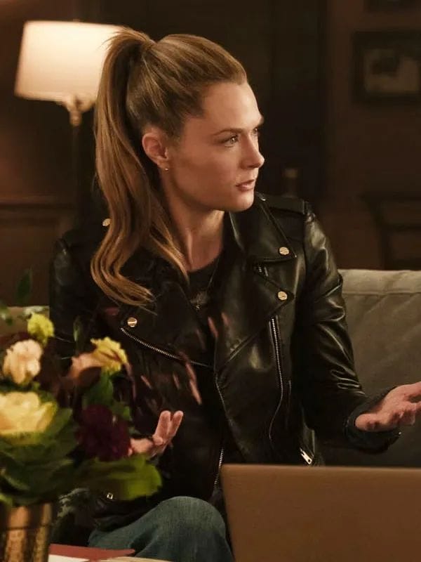 Boston Blue S01 Sarah Silver Leather Jacket Black