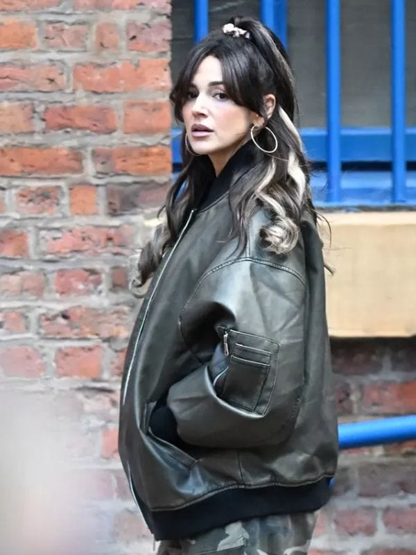 Brassic S07 Michelle Keegan Bomber Leather Jacket