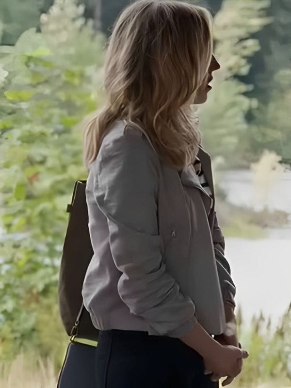 Brie Sheridan Virgin River S05 Grey Suede Jacket