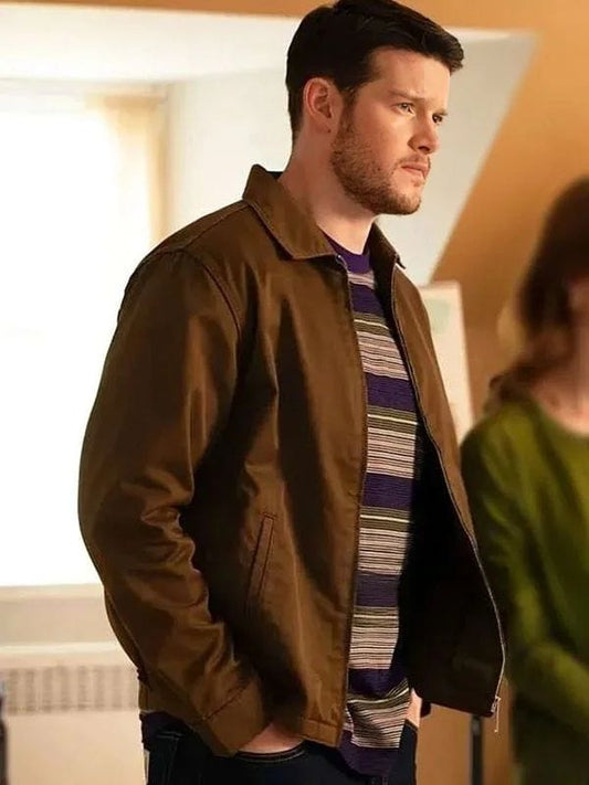 Brilliant Minds S02 Alex MacNicoll Brown Jacket