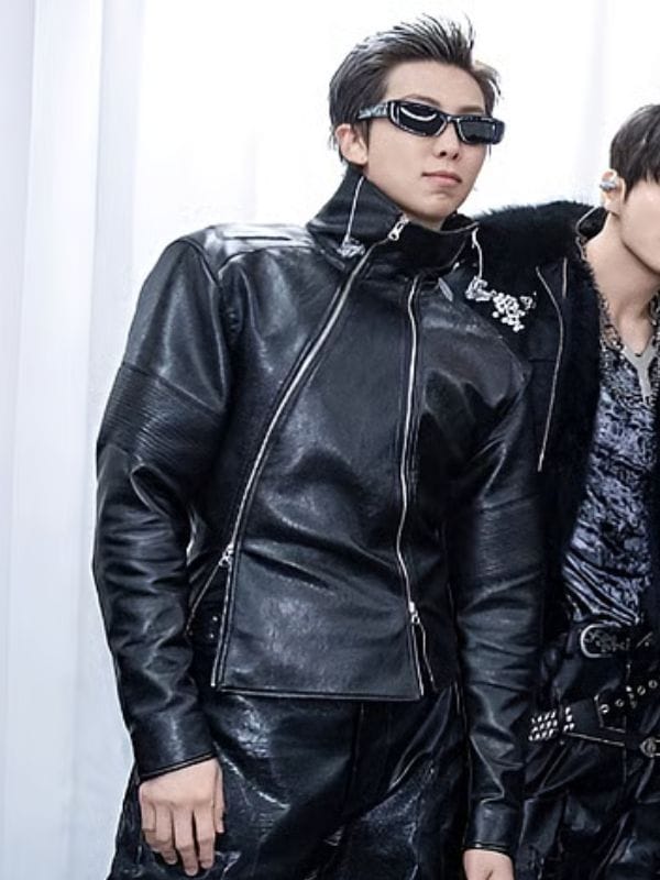 BTS Arirang World Tour Namjoon Leather Jacket Black
