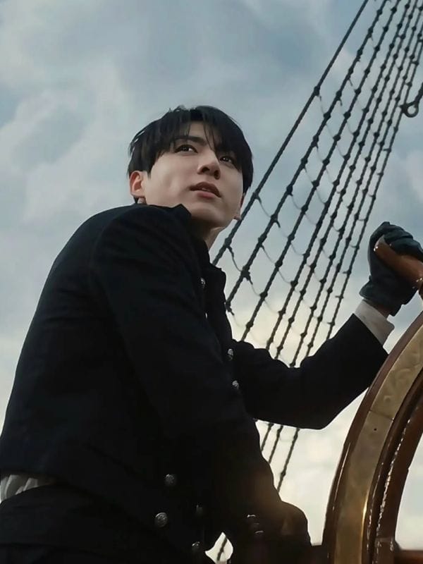 BTS Swim MV Jungkook Napoleon Jacket Black