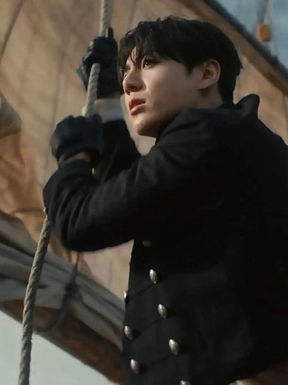 BTS Swim MV Jungkook Napoleon Jacket Black