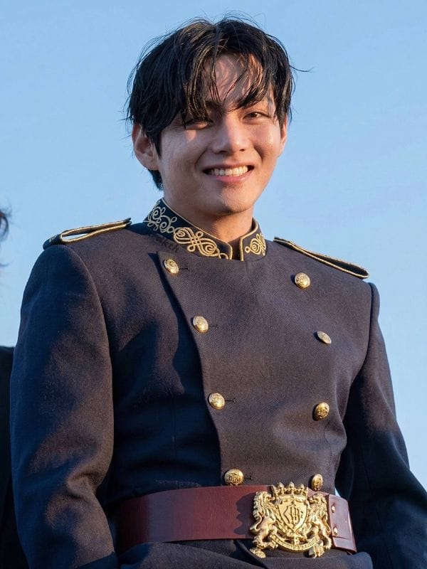 BTS Swim MV Taehyung Military Jacket Navy Blue