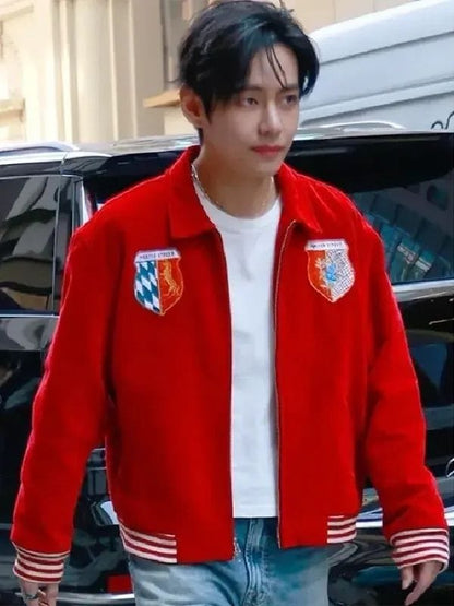 Taehyung BTS V Bode Wenham Souvenir Jacket Red