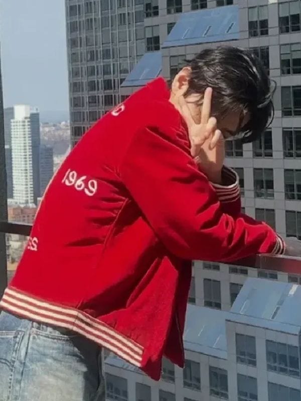 Taehyung BTS V Bode Wenham Souvenir Jacket Red