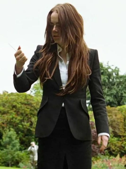 Bugonia Emma Stone Black Blazer