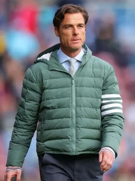 Burnley Scott Championship 2025 Green Puffer Jacket