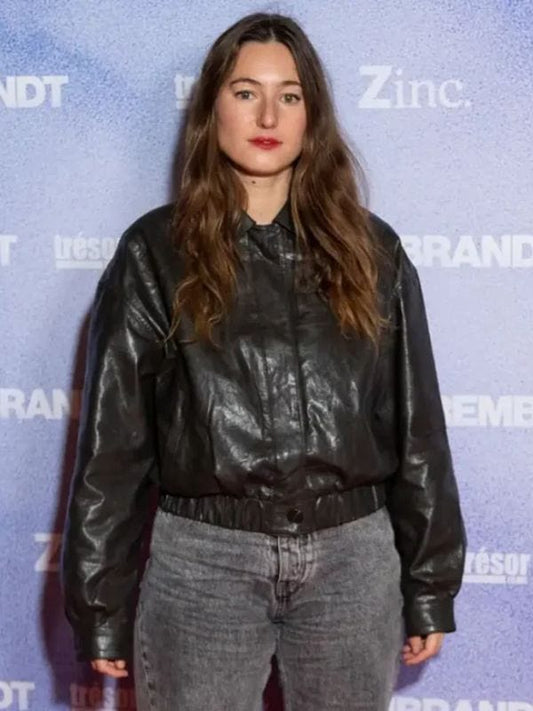 Camille Etienne Rembrandt Leather Jacket Black