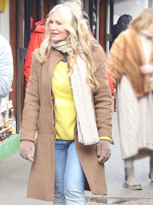 Caprice Bourret A European Christmas 2024 Brown Coat